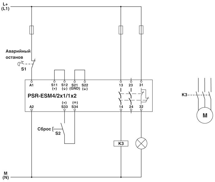 Phoenix contact 2963705 PSR-SPP- 24UC/ESM4/2X1/1X2 Реле безопасности