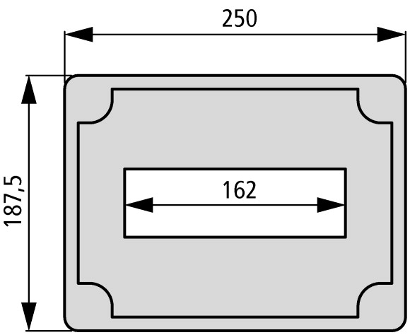 29766 Изолированный щит, ВхШхД = 250x188x150 мм (AE/I23E)