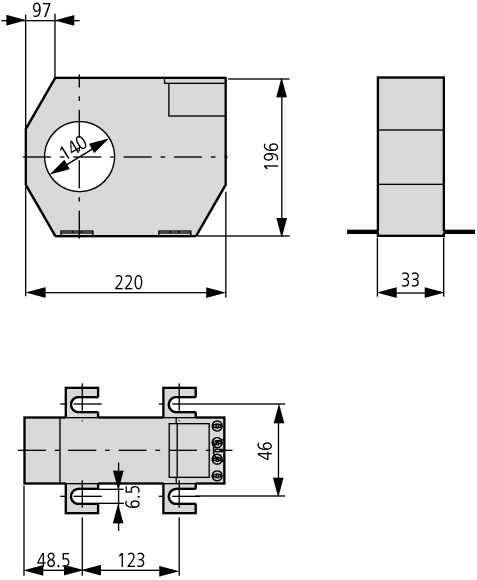 285603 Трансформатор для УЗО, внутренний диаметр . 140мм (PFR-W-140)