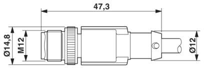 Phoenix contact 1523036 SAC-8P-M12MS/ 1,5-PUR/M12FR SH Кабель для датчика / исполнительного элемента