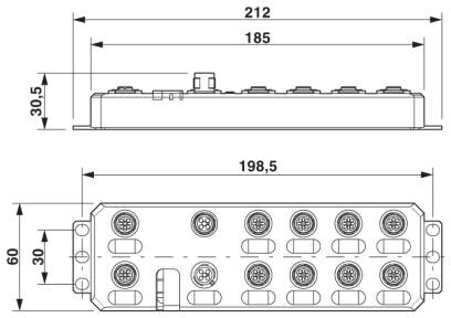 Phoenix contact 2701509 AXL E PN DI8 DO8 M12 6P Децентрализ. устройство ввода-вывода