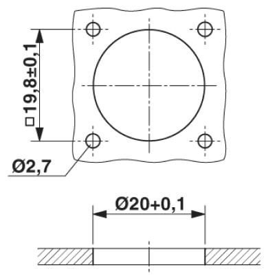 Phoenix contact 1600540 RC-16P1N122200 Аппаратн. соединитель, передняя стенка