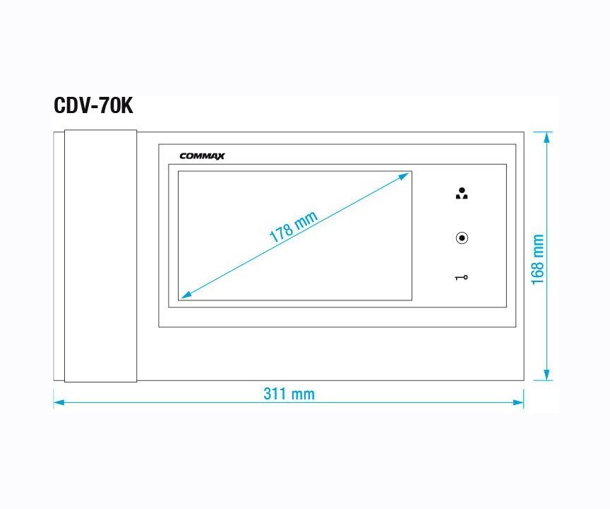 Commax CDV-70K/XL белый