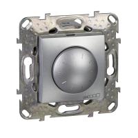 Schneider Electric MGU5.513.30 UNICA LED СВЕТОРЕГУЛЯТОР повор-наж, универсальный 4-400Вт, АЛЮМИНИЙ