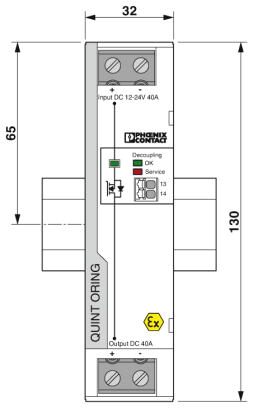 Phoenix contact 2907753 QUINT4-S-ORING/12-24DC/1X40/+ Резервный модуль, с защитным покрытием
