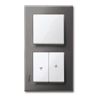 Schneider Electric MTN403214 MERTEN M-Elegance РАМКА металлическая 2 поста, СЕРЫЙ РОДИЙ, SM