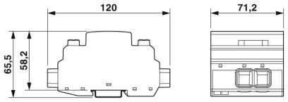 Phoenix contact 2906293 VAL-MB-T1/T2 600DC-PV/2+V Молниеотвод / разрядник для защиты от импульсных перенапряжений типа 1/2