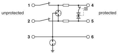 Phoenix contact 2906781 TTC-6P-1X2-F-M-24DC-UT-I Устройство защиты от перенапряжений