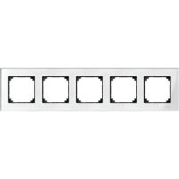 Schneider Electric MTN404519 MERTEN M-Elegance РАМКА стеклянная 5 постов, БРИЛЛИАНТ, SM