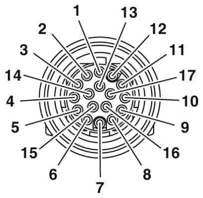 Phoenix contact 1624782 K-17 - OE/010-E01/M17 F8 Кабельный штекер, пластиковая заливка
