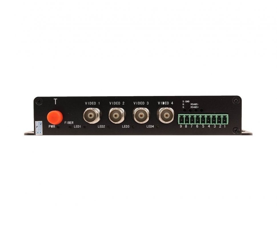 SC&T SF42S5T/HD оптический передатчик 4 каналов видео HDCVI/HDTVI/AHD/CVBS