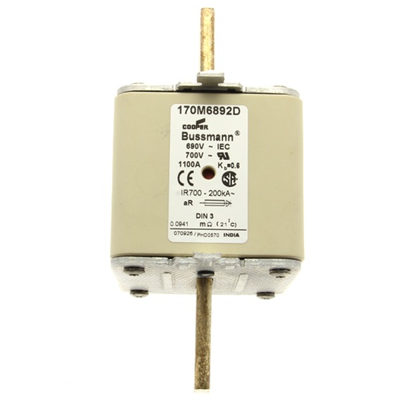 170M6892D Быстрый предохранитель 1100A 690V aR DIN 3 HSDNH