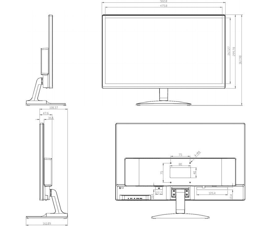RVi-M22P V.2 монитор видеонаблюдения
