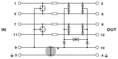 Phoenix contact 2838775 PT 5-HF-12 DC-ST Штекерный модуль для защиты от перенапр-й