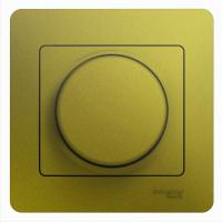 Schneider Electric GSL001037 GLOSSA СВЕТОРЕГУЛЯТОР (диммер) LED, RC, 630Вт/ВА, в сборе, ФИСТАШКОВЫЙ