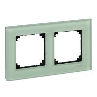Schneider Electric MTN404204 MERTEN M-Elegance РАМКА стеклянная 2 поста, ИЗУМРУД, SM