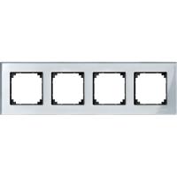 Schneider Electric MTN4040-3260 MERTEN M-Elegance РАМКА стеклянная 4 поста, АЛМАЗ, SM
