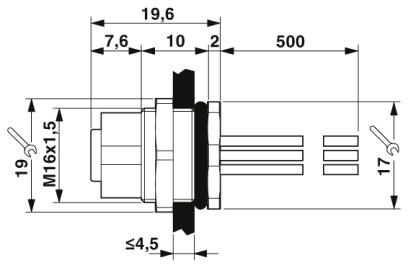 Phoenix contact 1419739 SACC-DSI-M12FS-17CON-M16/0,5 Встраиваемые разъемы