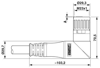 Phoenix contact 1622234 K-8E-M23MK/5,0-H00/OE-C5-S Кабельный штекер, пластиковая заливка