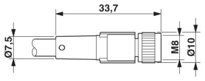Phoenix contact 1543391 SAC-4P-M 8MS/20,0-950/M 8FS Системный кабель шины