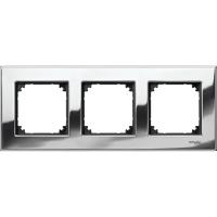 Schneider Electric MTN403339 MERTEN M-Elegance РАМКА металлическая 3 поста, ХРОМ, SM
