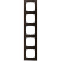 Schneider Electric MTN4050-3671 MERTEN M-Pure Decor РАМКА 5 постов, ВЕНГЕ/АЛЮМИНИЙ, SM