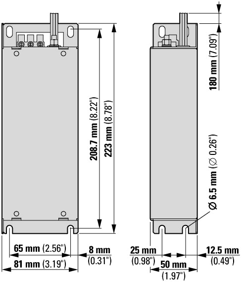 172278 Фильтр радиопомех, 1~ , 480 В, 8A (DX-EMC34-008-FS1)