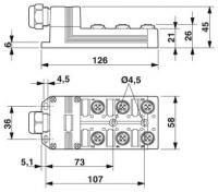 Phoenix contact 1516807 SACB-6/ 6-L-C SCO Коробка датчика и исполнительного элемента