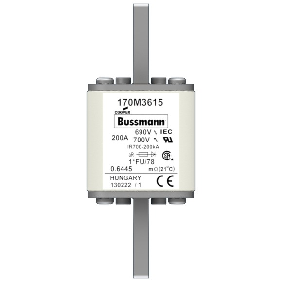 170M3615 Быстрый предохранитель 200A 690V 1*FU/78 AR UC
