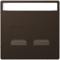 Schneider Electric MTN4564-6052 MERTEN D-Life ЦЕНТРАЛЬНАЯ НАКЛАДКА д/2-х модульных разъемов, МОККО