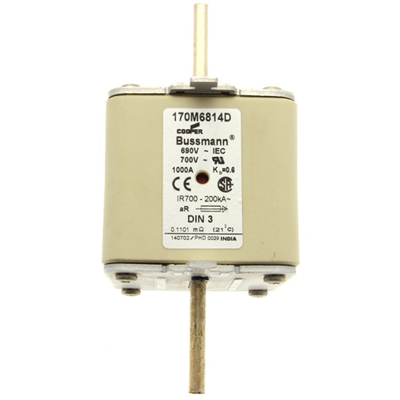 170M6814D Быстрый предохранитель 1000A 690V aR DIN 3 HSDNH