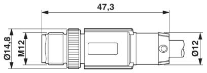 Phoenix contact 1419107 SAC-3P-M12MS/10,0-961/M12FS VA Системный кабель шины