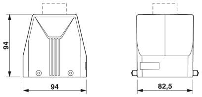 Phoenix contact 1424832 HC-STA-B32-HHFD-1TTM50-EL-AL Корпус