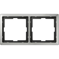 Schneider Electric MTN481246 MERTEN Artec РАМКА 2 поста, СТАЛЬ, SD