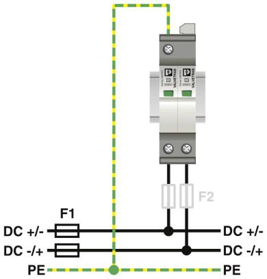Phoenix contact 2907875 VAL-SEC-T2-2+0-220DC-FM Разрядник для защиты от импульсных перенапряжений, тип 2