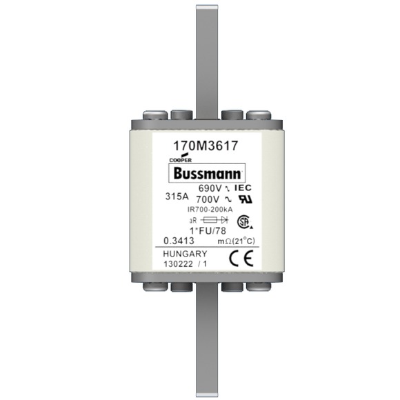 170M3617 Быстрый предохранитель 315A 690V 1*FU/78 AR UC