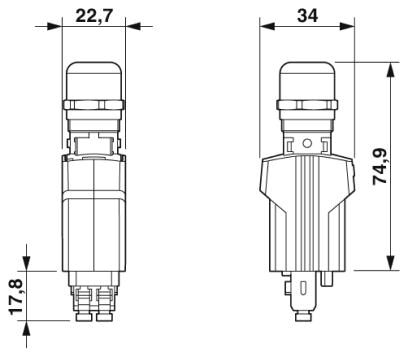 Phoenix contact 1407896 FOC-V14-C1ZNI-S/SJFP Штекерный соединитель для оптоволоконного кабеля