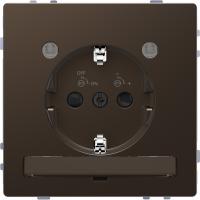 Schneider Electric MTN2304-6052 D-Life РОЗЕТКА 16А с з/к и LED модулем, МОККО , SD
