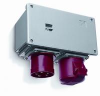 ABB 2CMA168127R1000 Соединительное устройство для монтажа на поверхность с подключение шлейфа 416A6, вилка и розетка 3P+N+E, 16А, IP44, 6ч