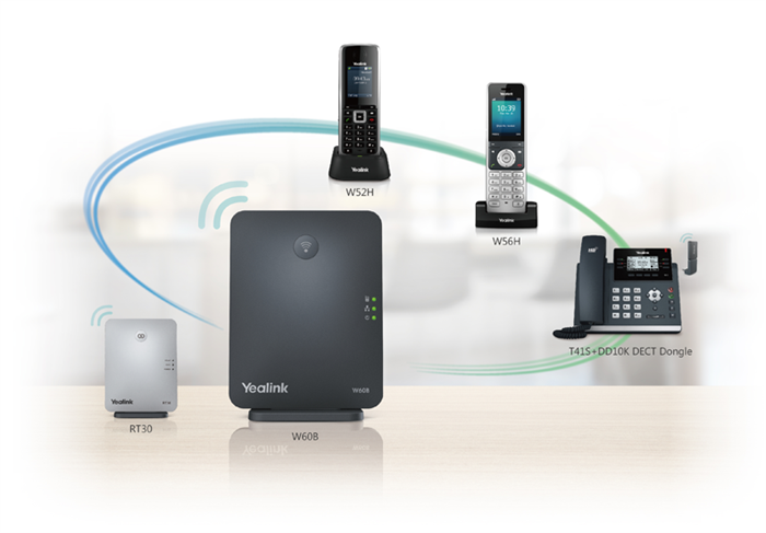Yealink W41P - беспроводной (DECT) стационарный телефон
