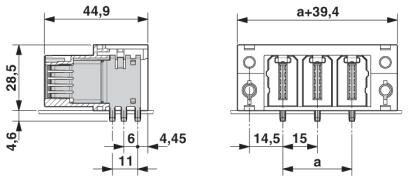 Phoenix contact 1784936 IPC 35 HC/ 4-GF-15,00 Разъем печатной платы
