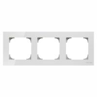 ABB 2CLA857300A3001 Рамка 3-постовая, серия SKY, цвет стекло белое