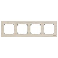 ABB 2CLA857400A2001 Рамка 4-постовая, серия SKY, цвет дерево белый ясень