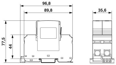 Phoenix contact 2801533 VAL-MS-T1/T2 48/12.5/1+1V-FM Молниеотвод / разрядник для защиты от импульсных перенапряжений типа 1/2