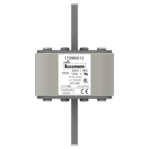 170M6612 Быстрый предохранитель 800A 690V 3FU/90 AR UC