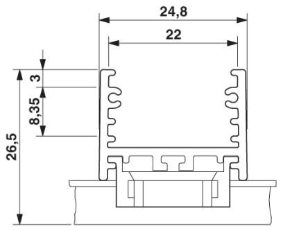 Phoenix contact 2915795 UM 25-PROFIL 100CM Корпус для электроники