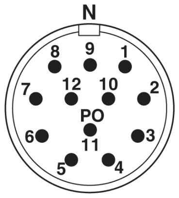 Phoenix contact 1597040 RC-12P1N1280K1 Кабельный соединитель