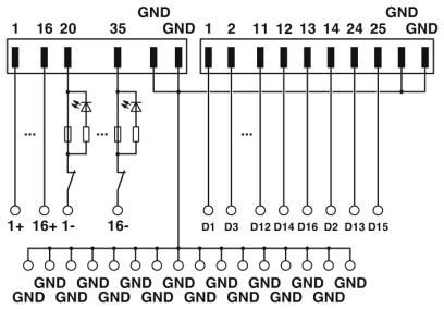 Phoenix contact 2906181 UM-D37M/DS/FU/LED/AID16/C3/L C Интерфейсный модуль