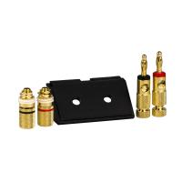 Schneider Electric MTN464387 MERTEN ВСТАВКА с разъемами для подключ. громкогов. HIGH-END,ЧЕРНЫЙ,SM