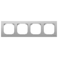 ABB 2CLA857400A1401 Рамка 4-постовая, серия SKY, цвет нержавеющая сталь